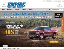 Tablet Screenshot of empirechevy.com